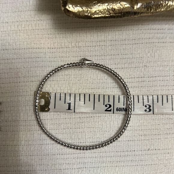 Screw Roped Detail Bangle 14k Silver Plated - Picture 11 of 11